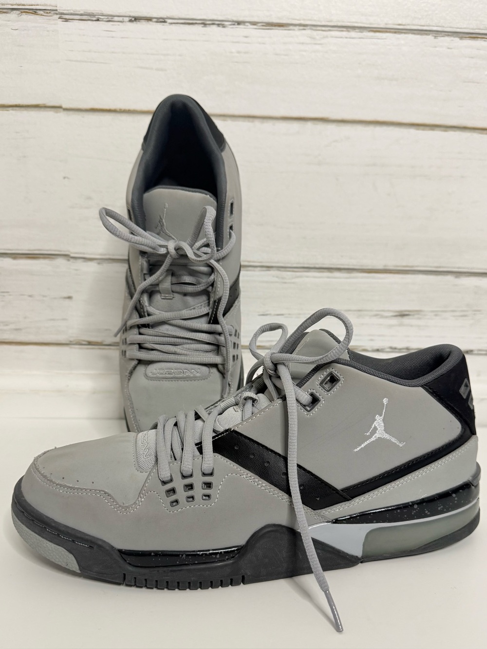 Air Jordan Flight 23 Wolf Grey Black Sneakers Men’s Size 10.5